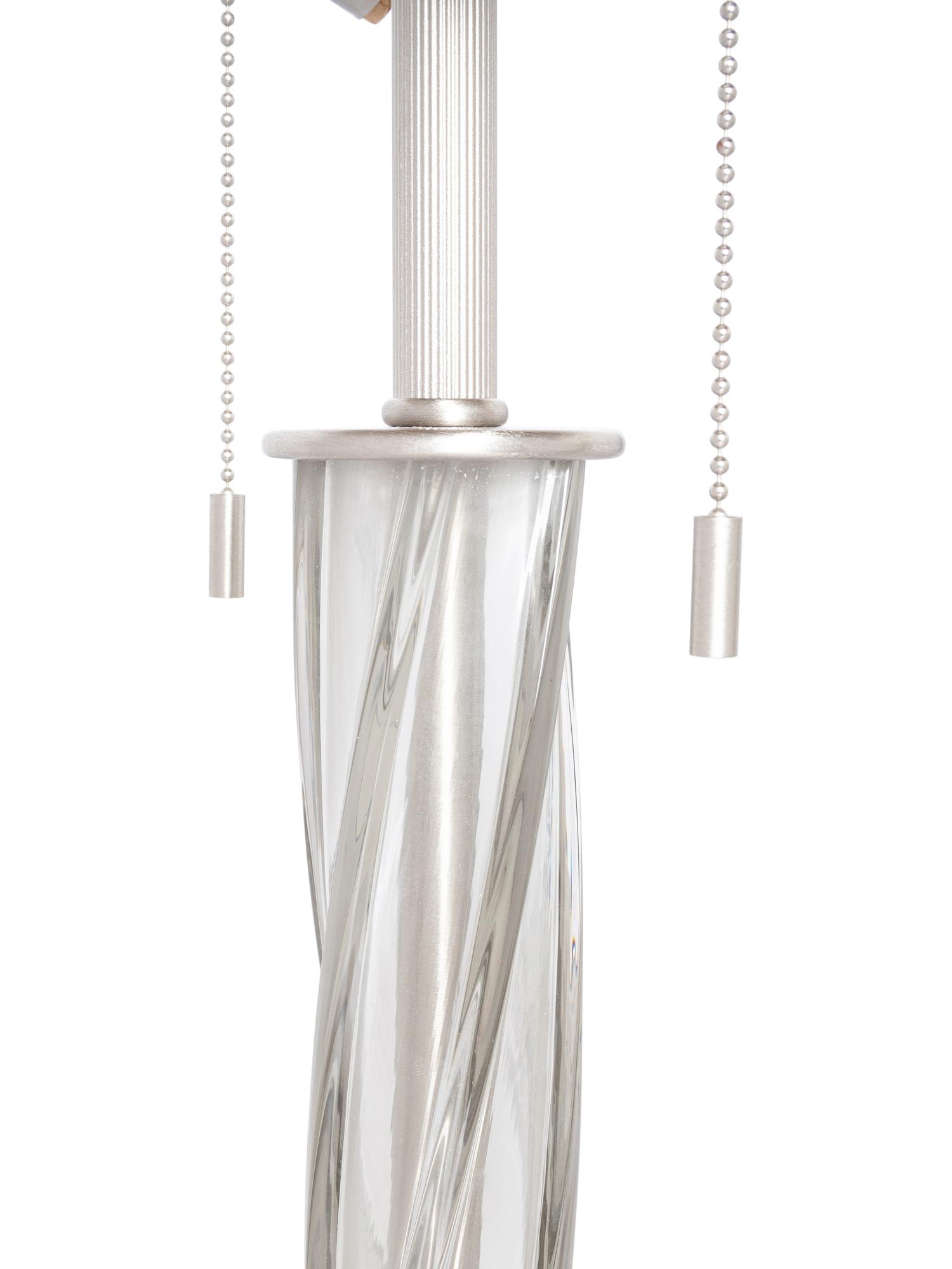 A Pair of Murano Glass Table Lamps