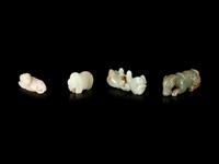 Four Chinese Jade Figures of Animals