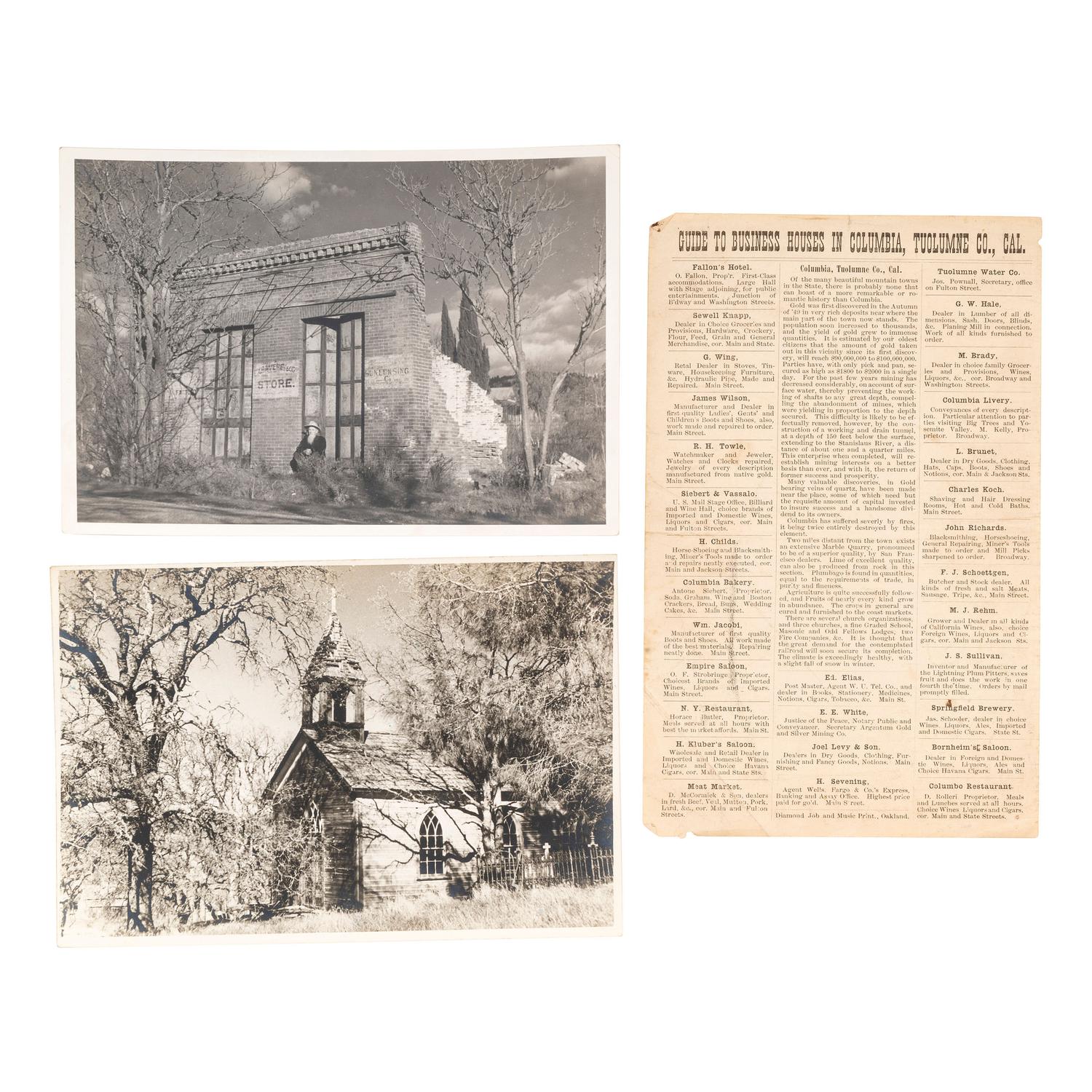 [CALIFORNIA]. A ca 1895-1900 album with images of California missions and tourist destinations, as well as images of central and northern California, comprising: