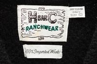 Five H Bar C Bronc-Shawl Wool Sweaters with horse and rope embellishments