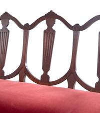 A Classical Style Mahogany Quadruple-Back Settee
