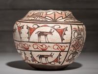 Zuni Pottery Olla, with Ladle Wear