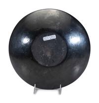 Carved Blackware Pottery Plate