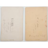 Will Soule, Two Cabinet Cards of Plains Indians, Incl. Kiowa Chief White Horse