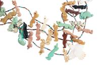 Pueblo Rolled Turquoise Necklace AND Zuni Fetish Necklace