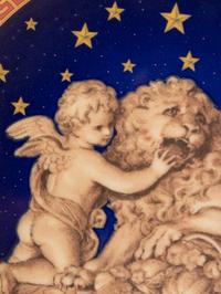 Seven Versace Porcelain Christmas Chargers