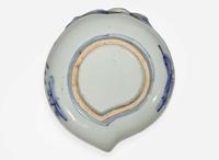 A Chinese blue and white porcelain "Peach" brush washer, possibly Ming dynasty 青花瓷桃形洗 可能為明