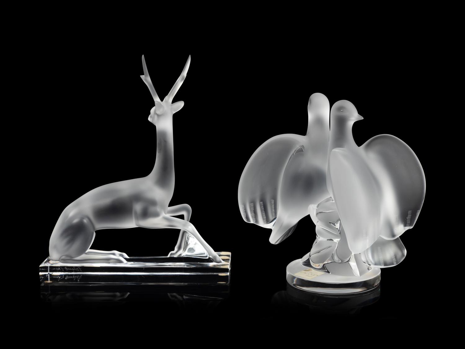 A Group of Lalique Table Articles