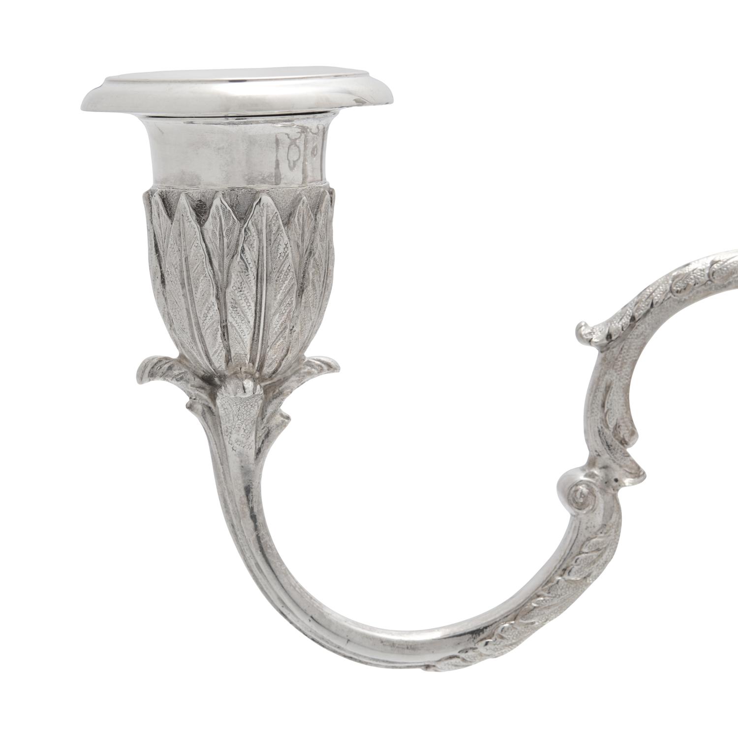 An English Silver Five-Light Candelabrum