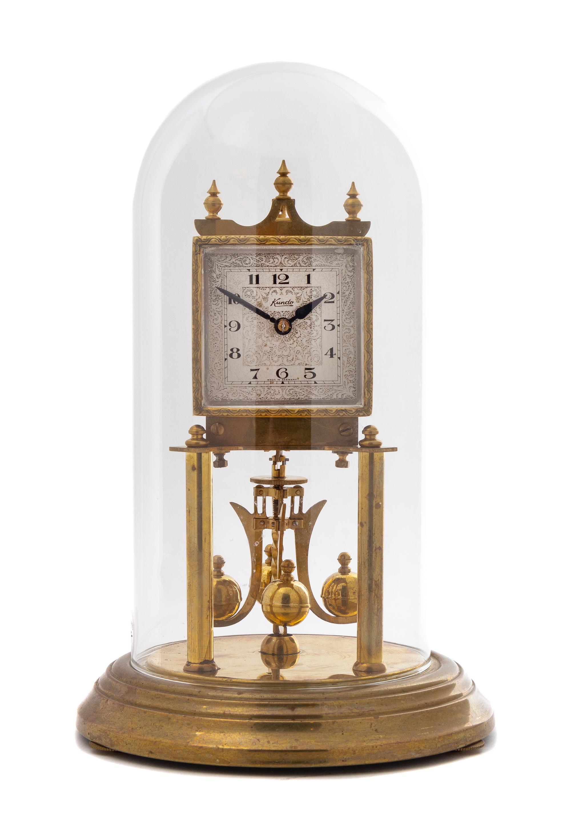 A German Brass Torsion Pendulum Clock
