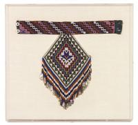 Apache Beaded T-Necklace Height 18 x width 17 inches — Early 20th Century