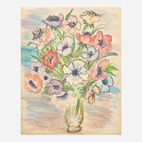 Raoul Dufy (French, 1877-1953) Bouquet d'Anémones dans un Vase