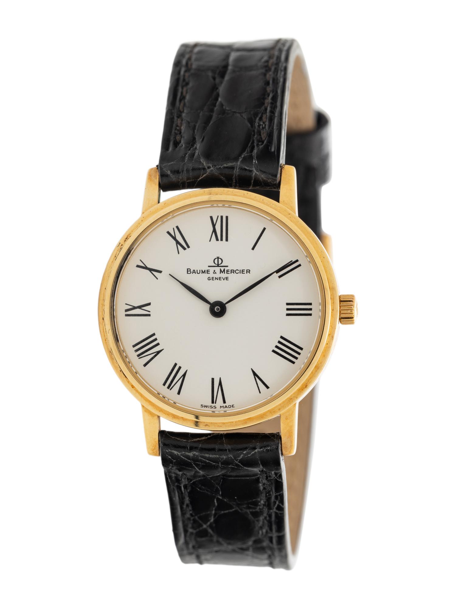 BAUME & MERCIER, 18K YELLOW GOLD WATCH