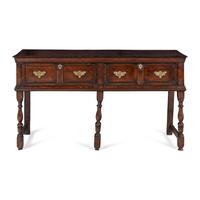 An English Oak Two-Drawer Dresser