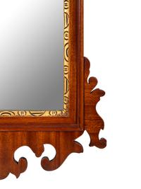 A George III Style Parcel Gilt Mahogany Mirror