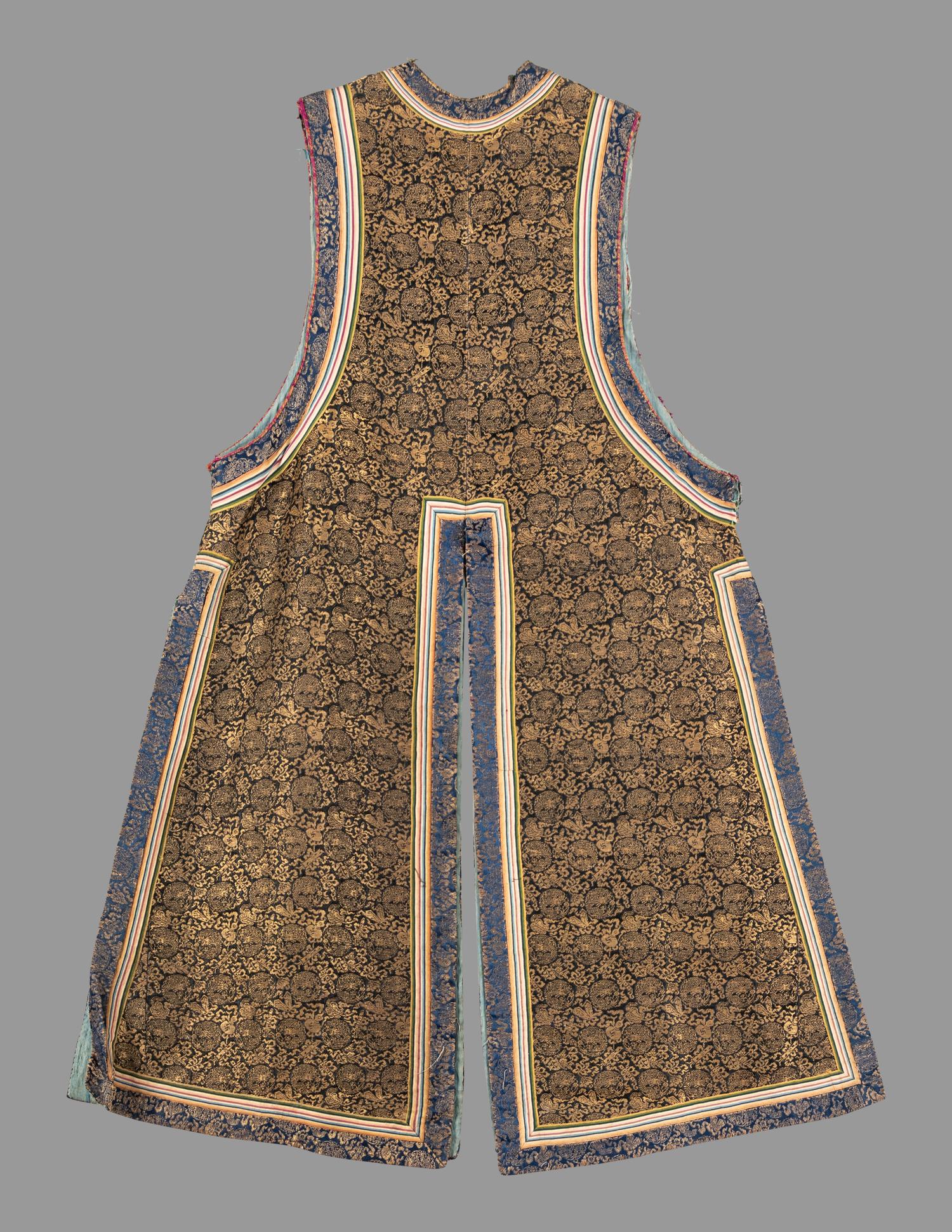 Two Brocade Woven Silk Lady's Vests