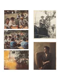 [FRANK LLOYD WRIGHT] -- [PHOTOGRAPHS]. A group of 5 photographs, comprising: