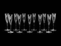 Eleven Baccarat Dom Perignon Champagne Flutes