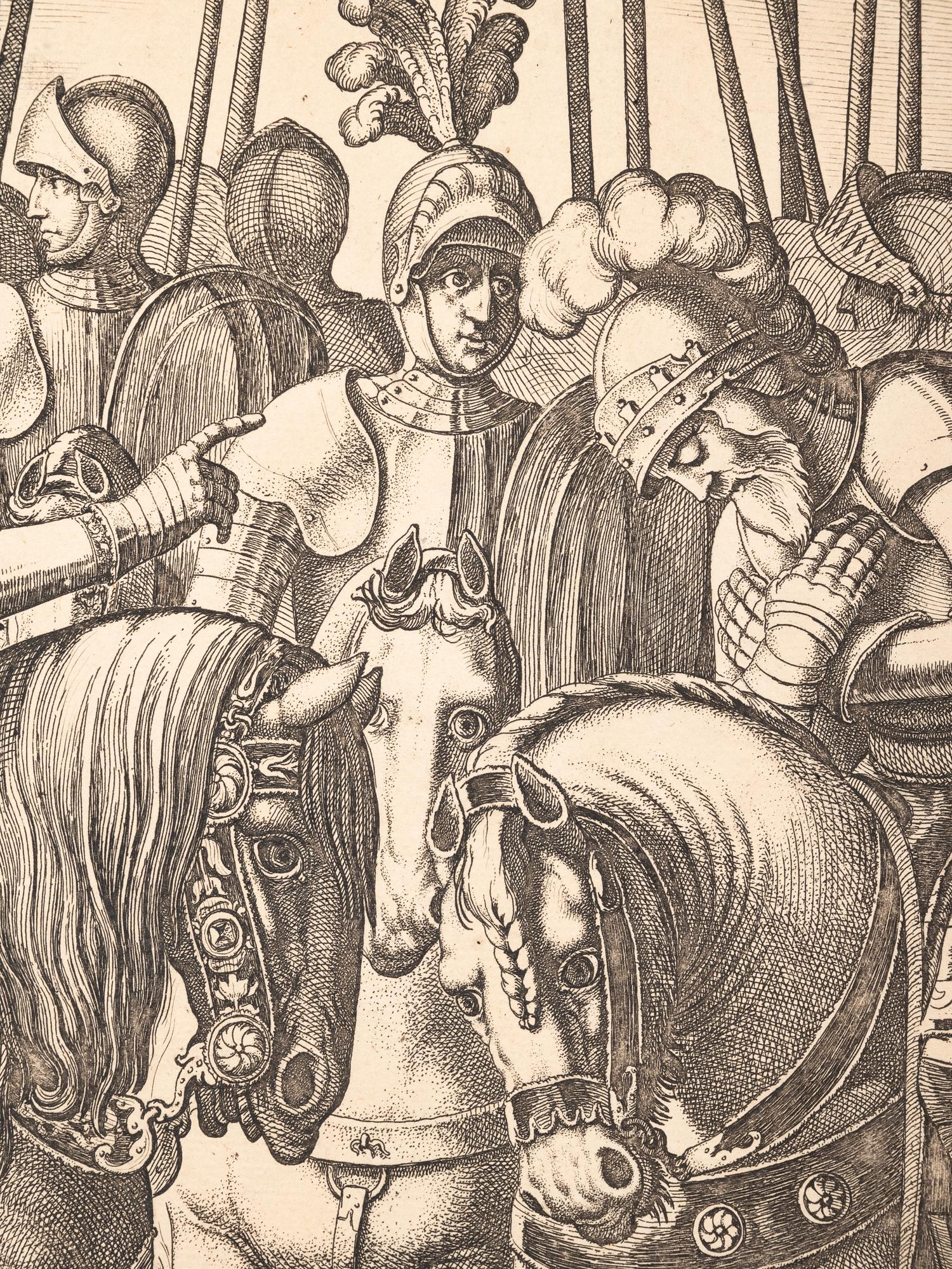 A group of seven European prints