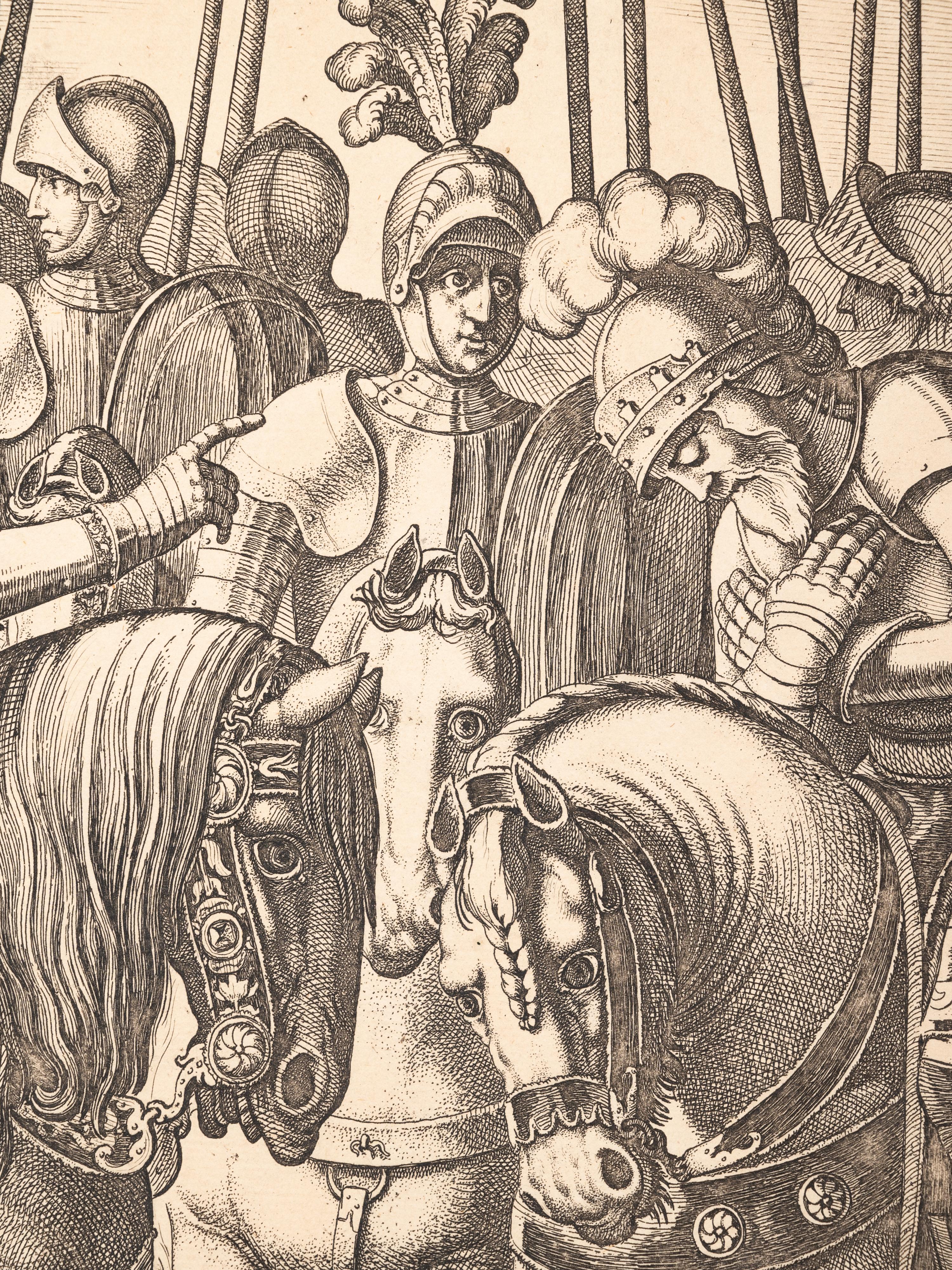 A group of seven European prints