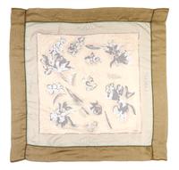 A Chanel Olive Silk Chiffon Scarf, 39 x 39 inches.
