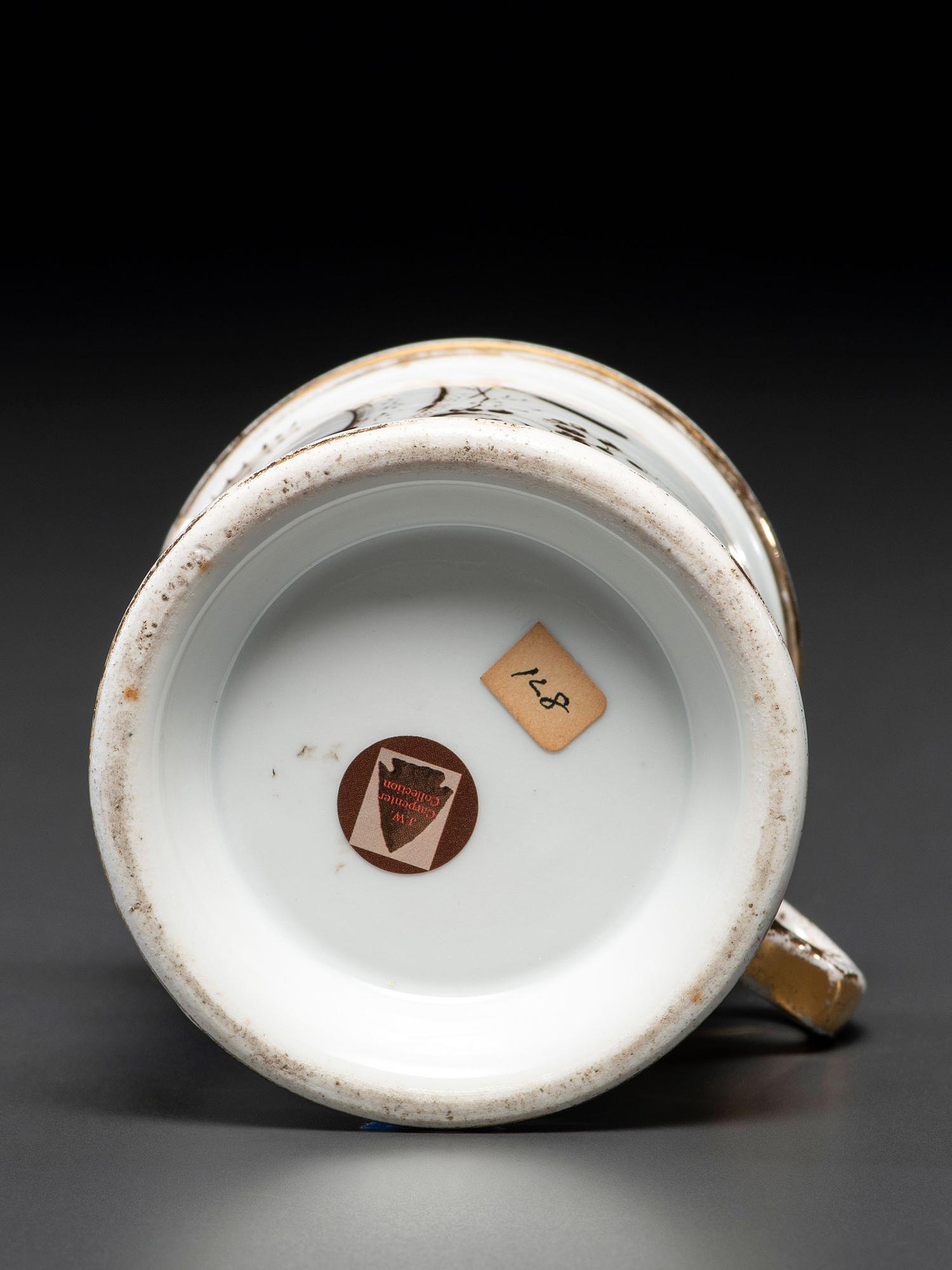 A Reverend's Photographic Transfer Porcelain Occupational Shaving Mug