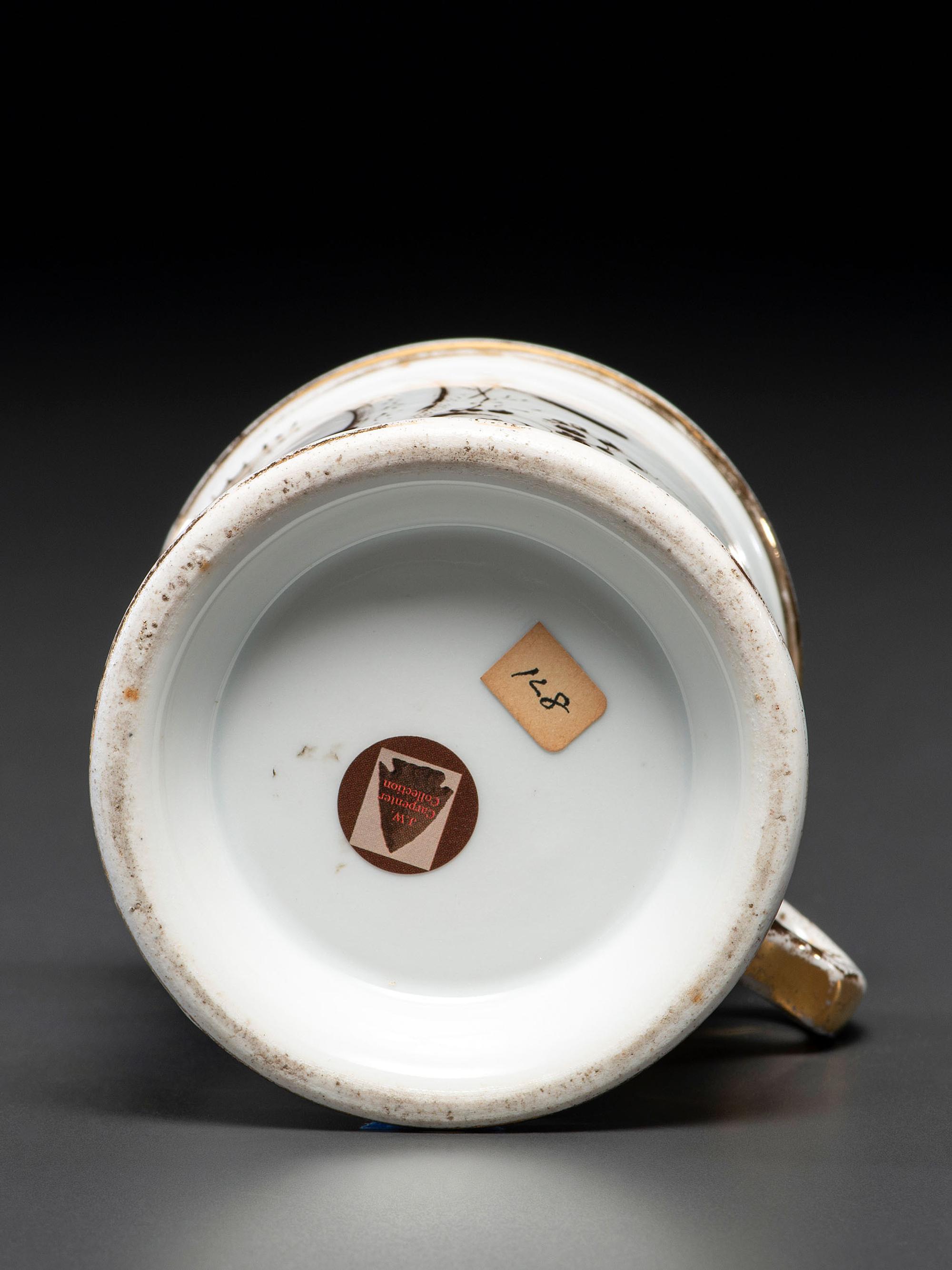 A Reverend's Photographic Transfer Porcelain Occupational Shaving Mug