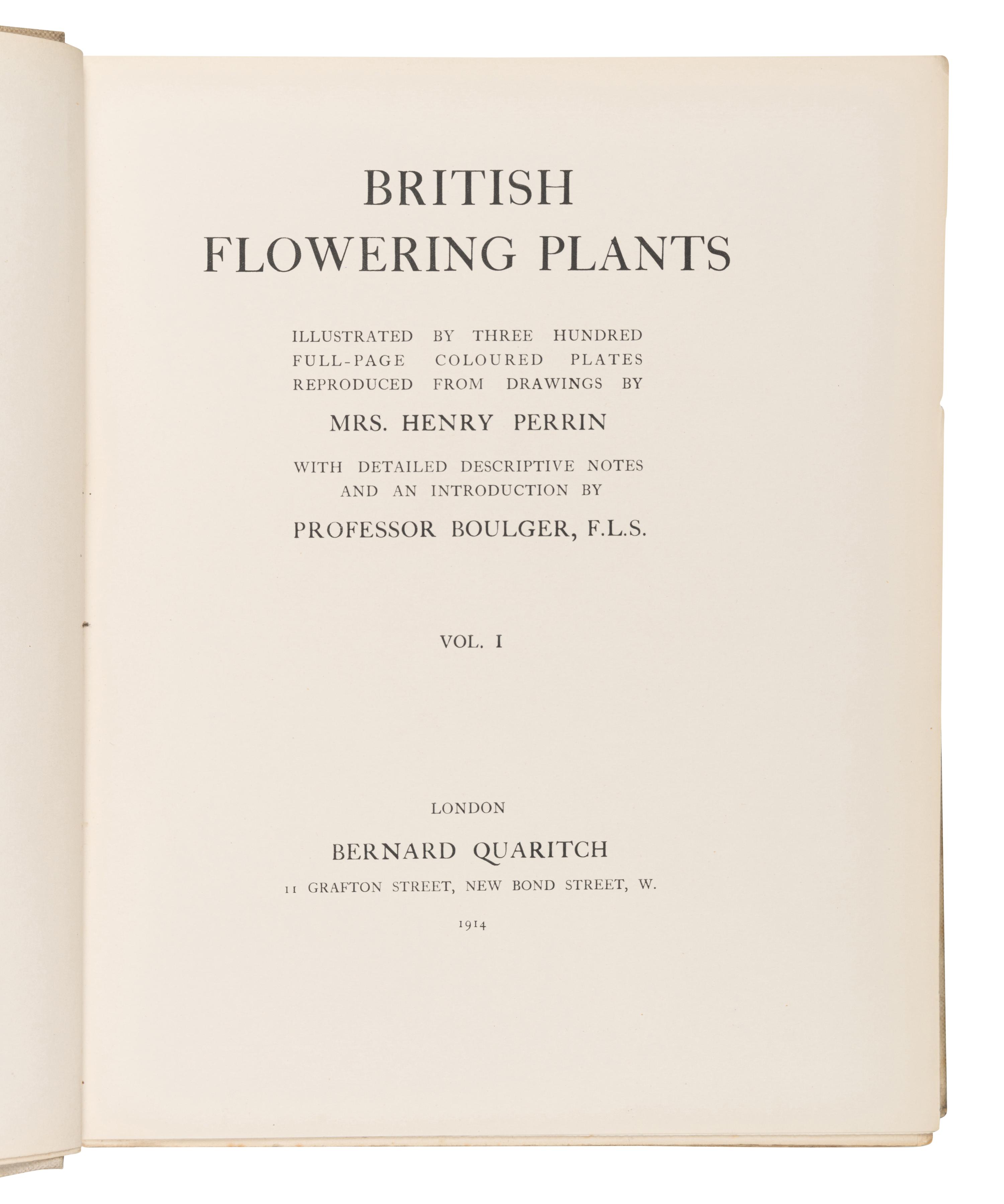 [BRITISH FLORA & FAUNA]. A group of 5 works, comprising: