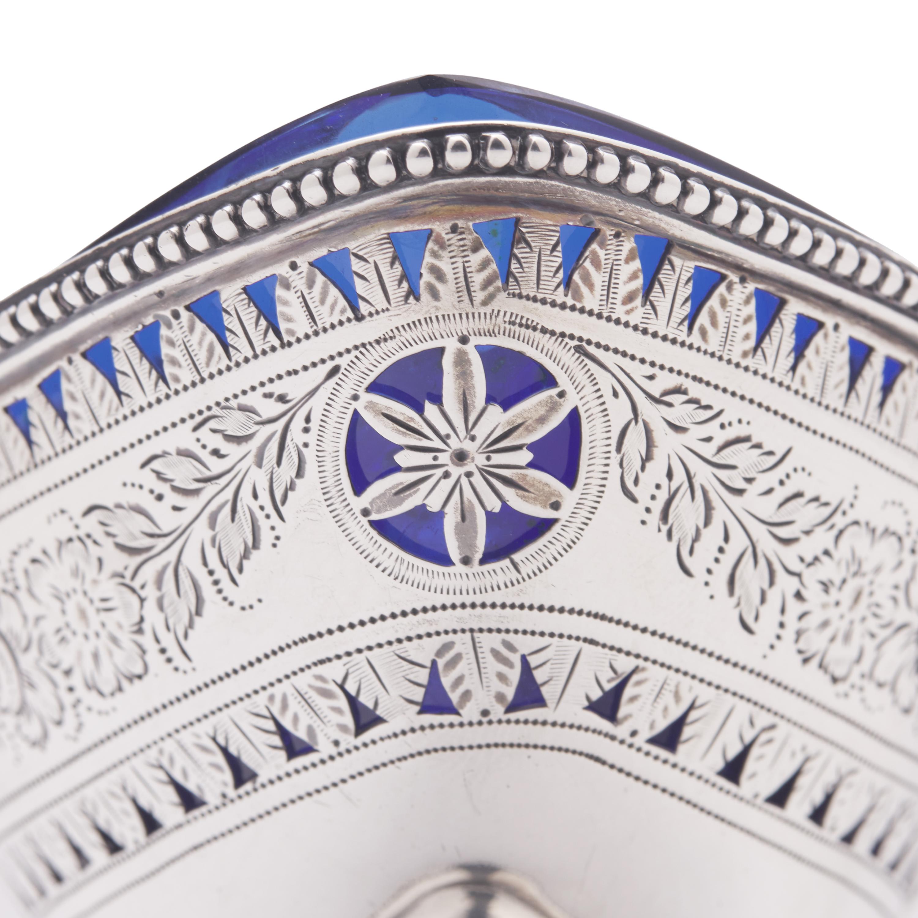 A Set of Four George III Pierced Silver Salt Cellars