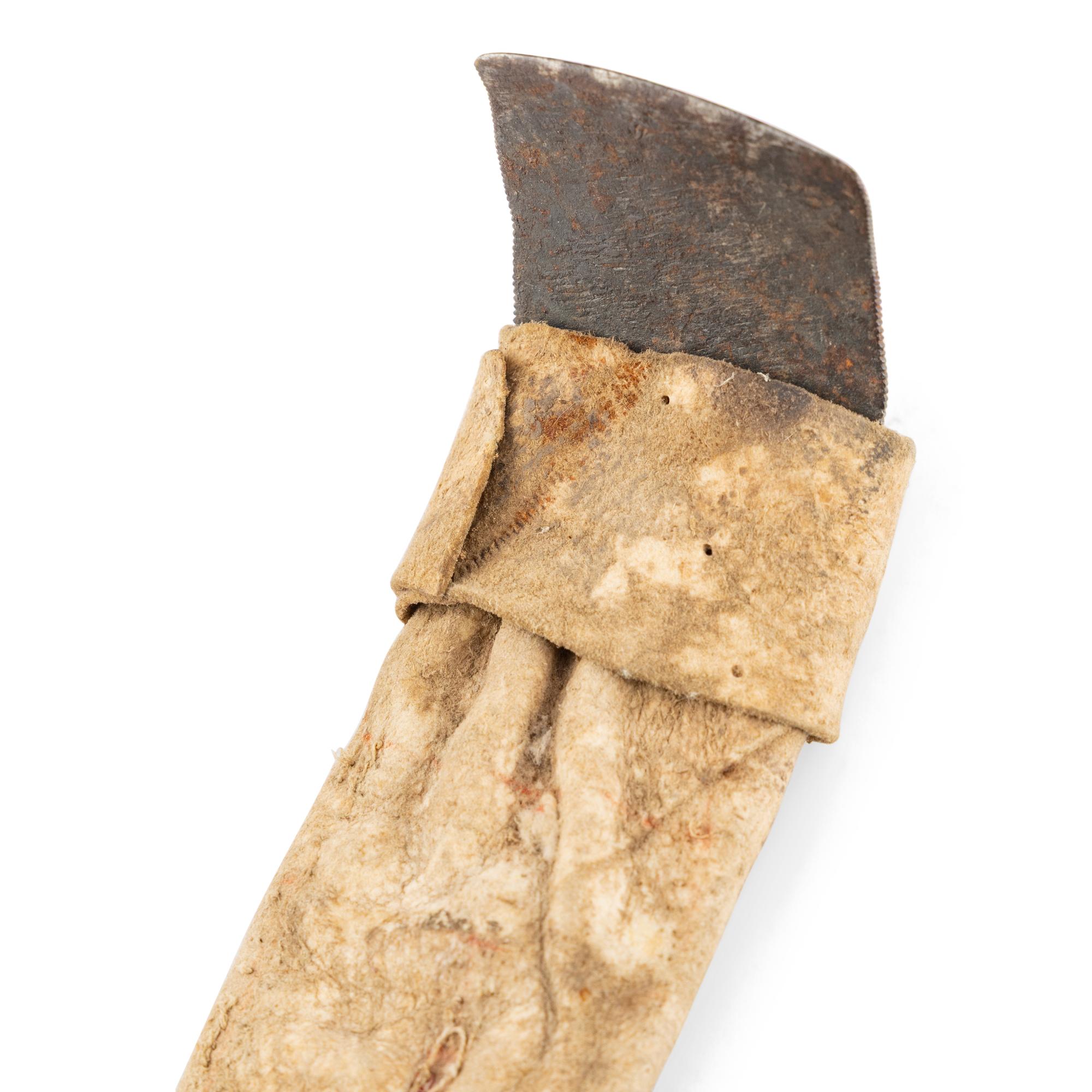 Plains Hide Scraper, with Tallies and Quilled Decoration