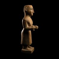 A South Arabian Alabaster Standing Male Figure