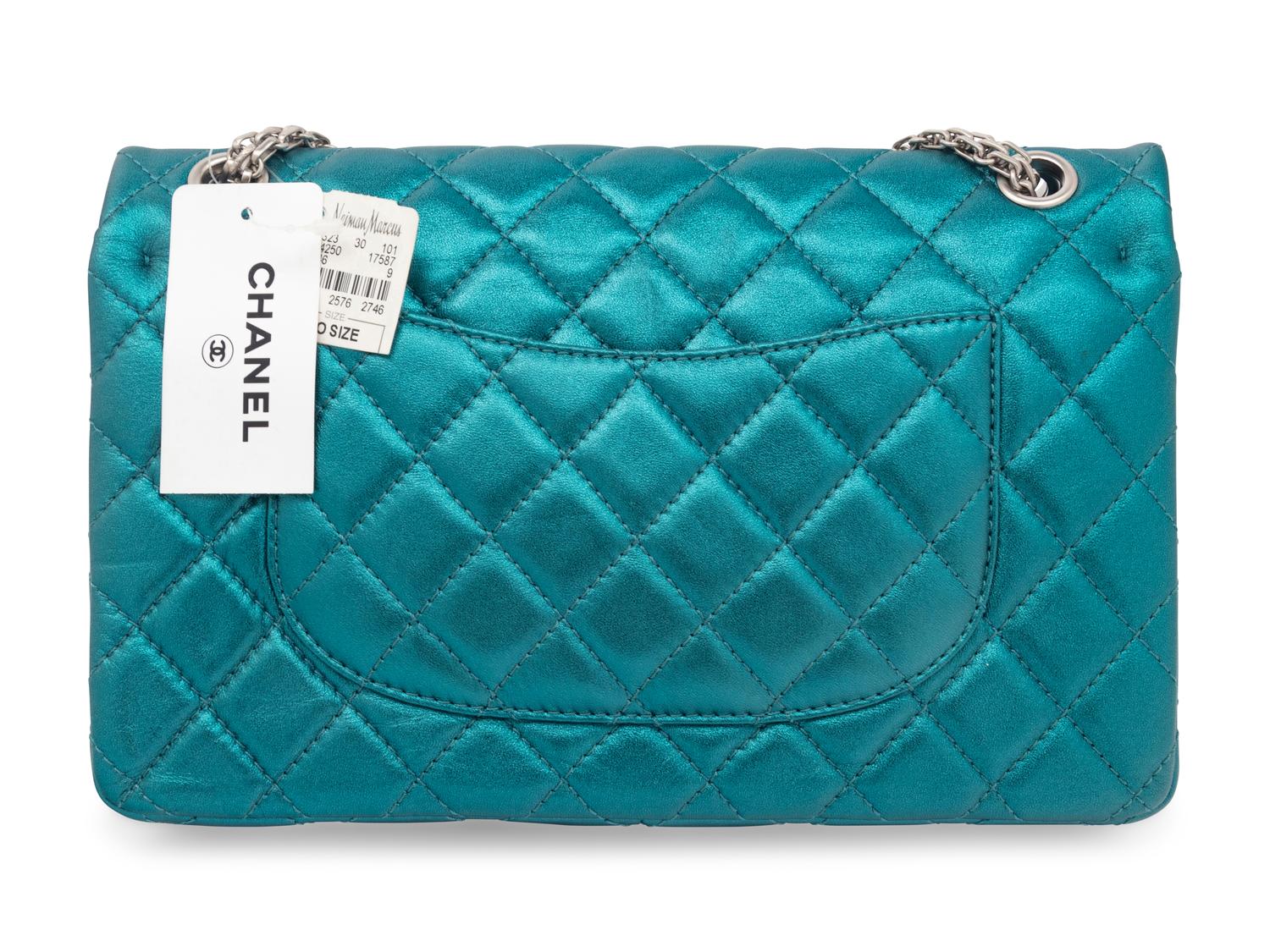 Chanel Metallic Turquoise 2.55 Reissue Bag
