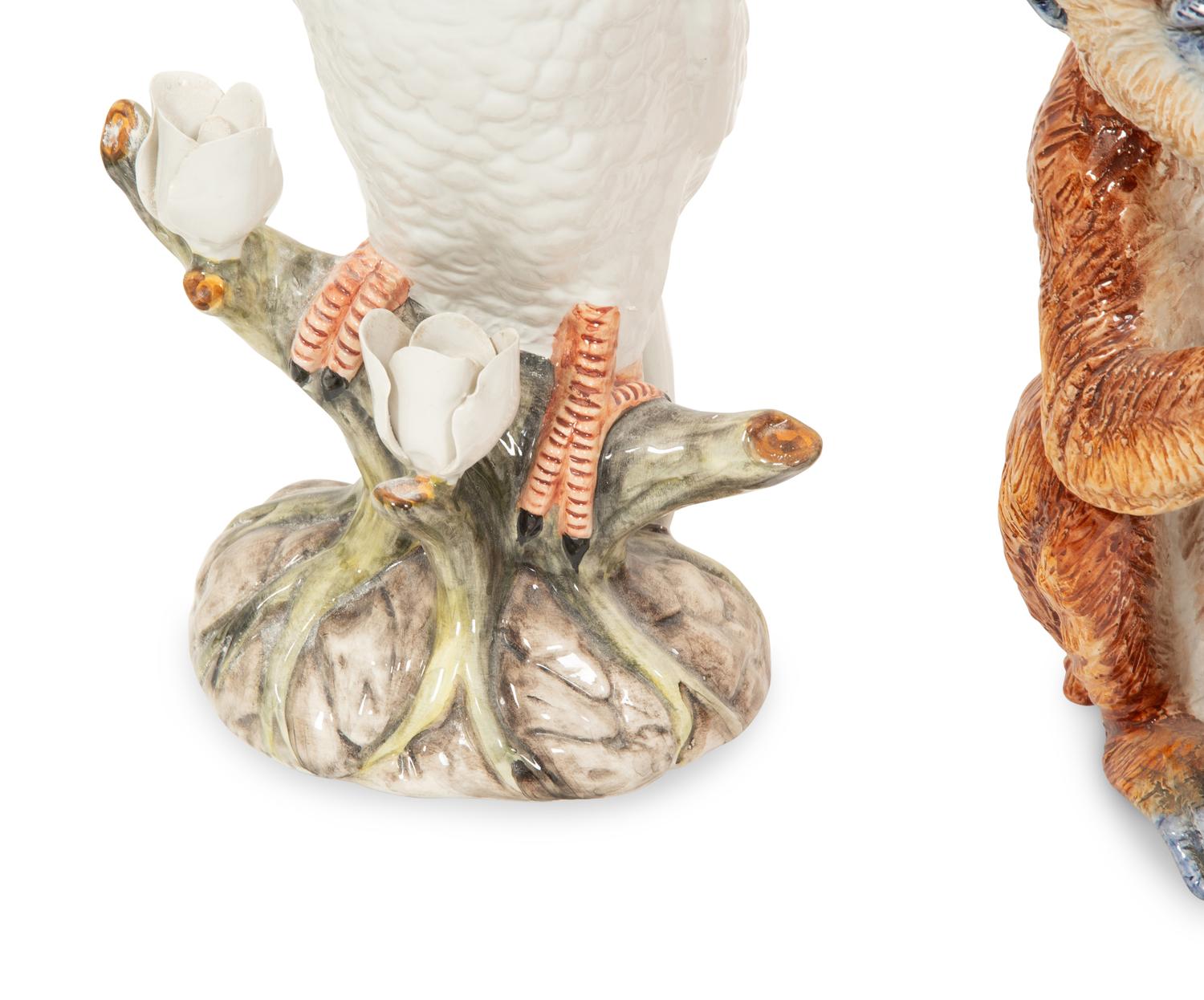 Two Pairs of Italian Cermaic Animal Figures