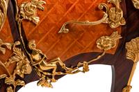 A Louis XV Style Gilt-Bronze-Mounted Parquetry Commode