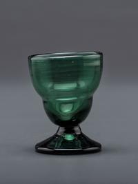 A Blown-Glass Saltcellar in Green