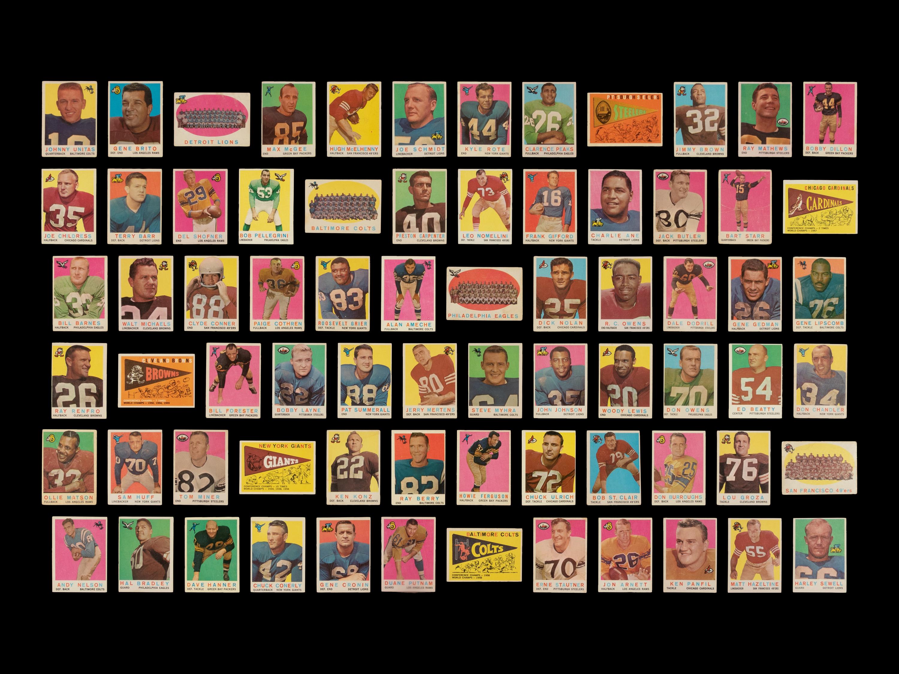 A Near Set of 1959 Topps Football Cards (175/176)