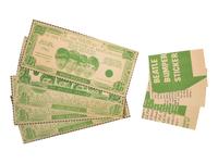 [THE BEATLES]. A group of ephemera and press photos, featuring Hard Day's Night contact sheets and "Beatles Money."
