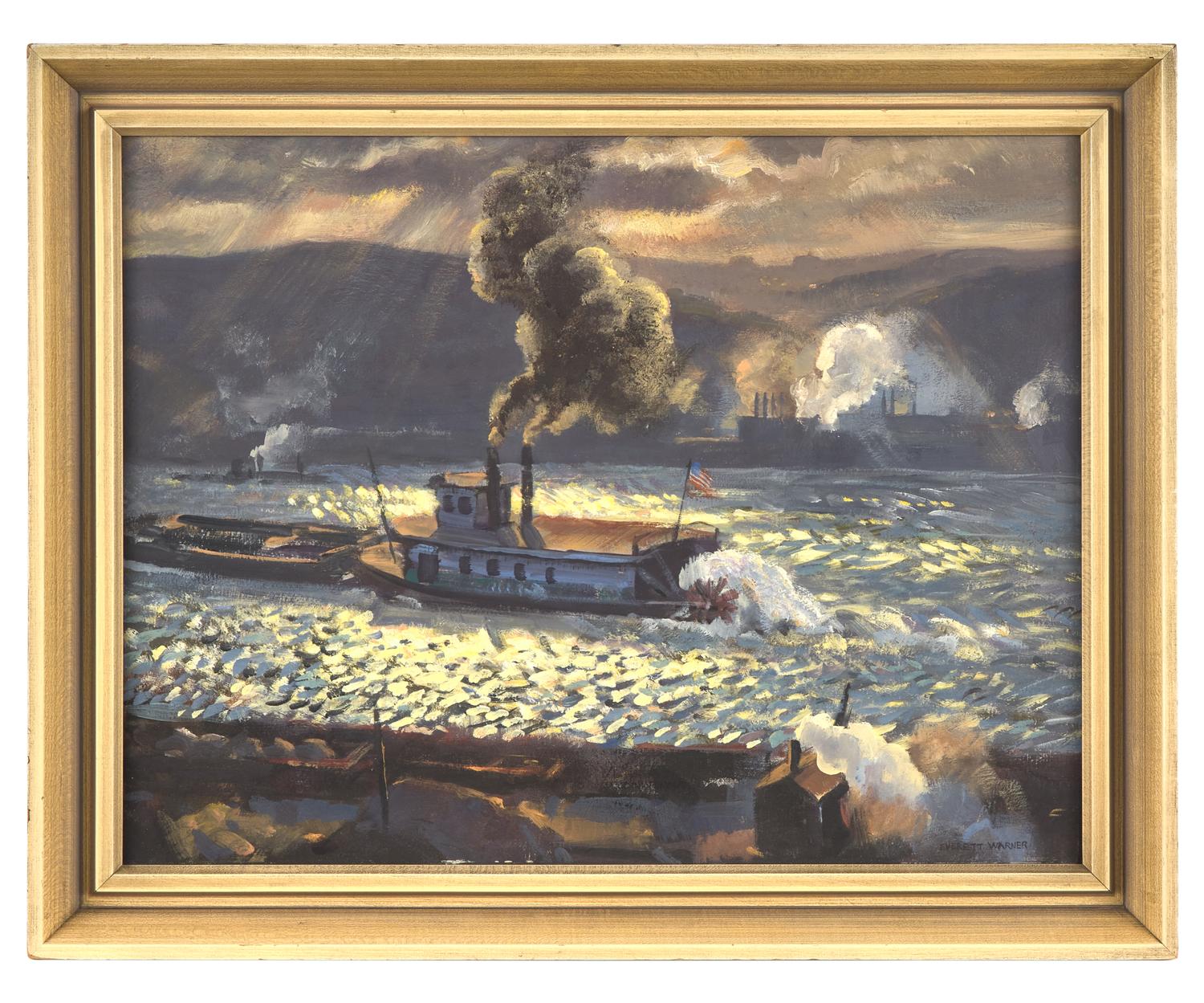 Industrial River Scene