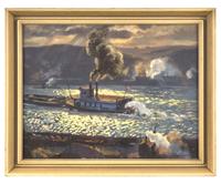 Industrial River Scene
