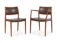 Two Dining Chairs J. L. Møllers Møbelfabrik, Denmark