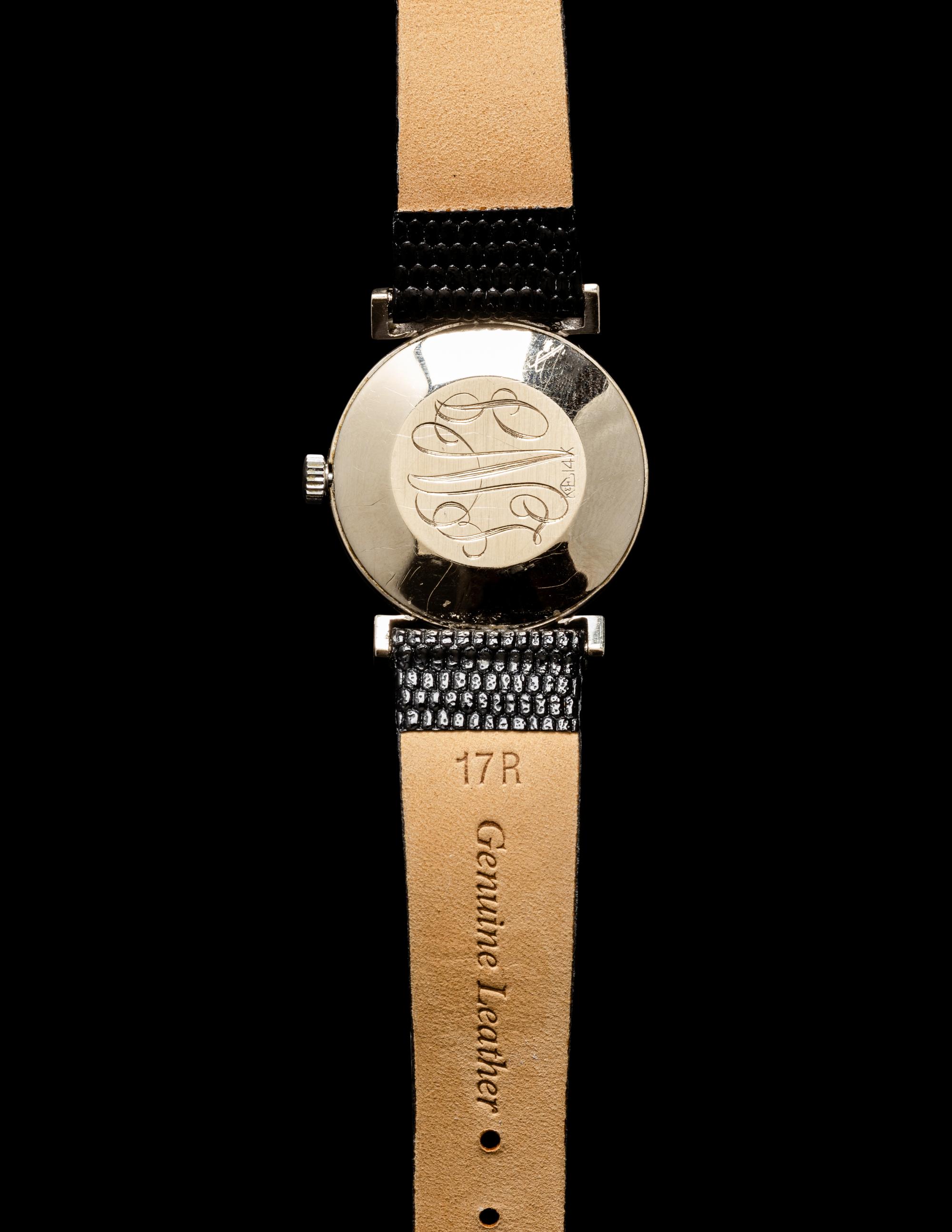 LONGINES, 14K WHITE GOLD AND DIAMOND WATCH