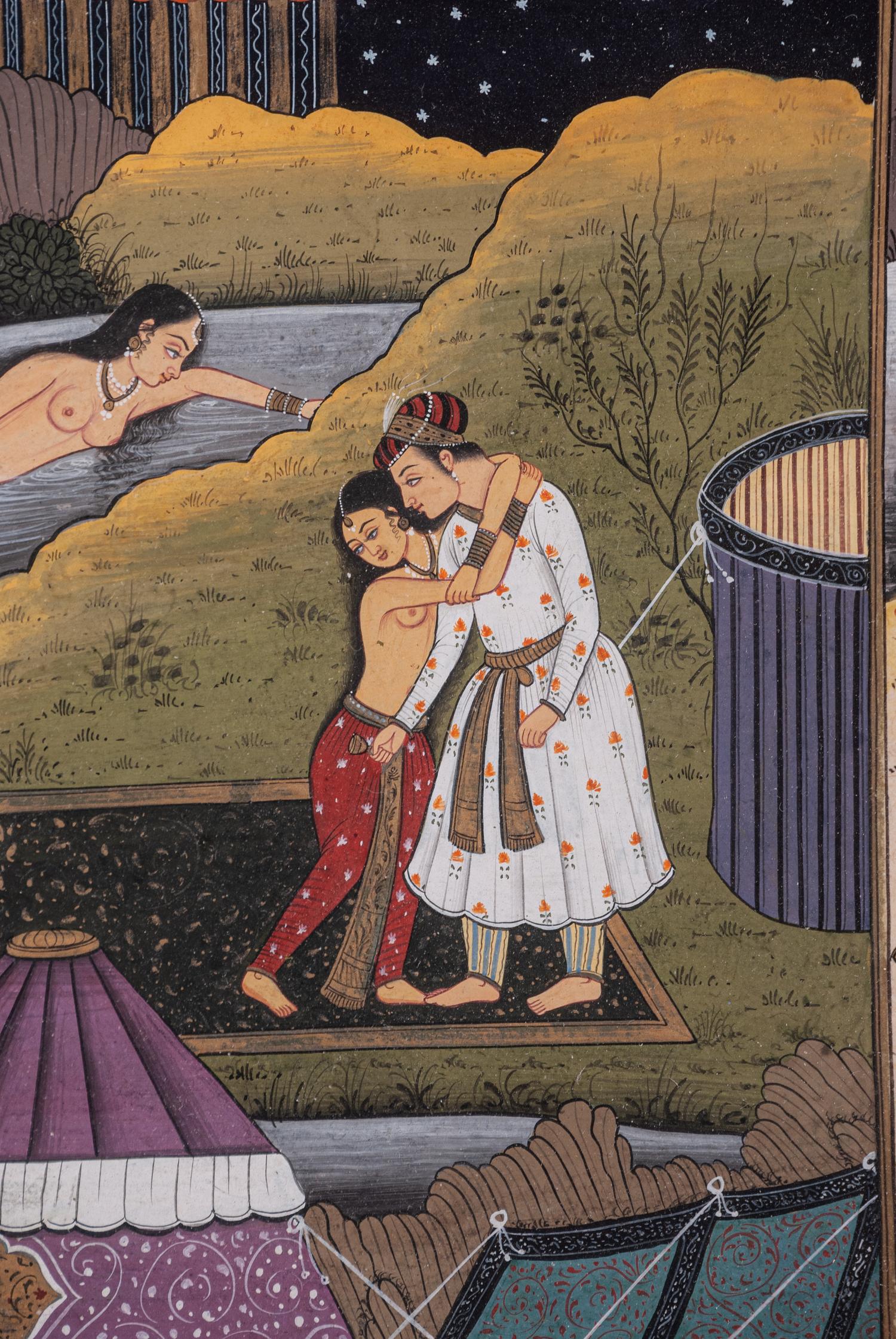 Four Islamic Miniature Manuscript Leaves