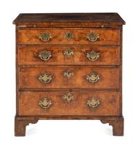 A George II Walnut Chest of Drawers