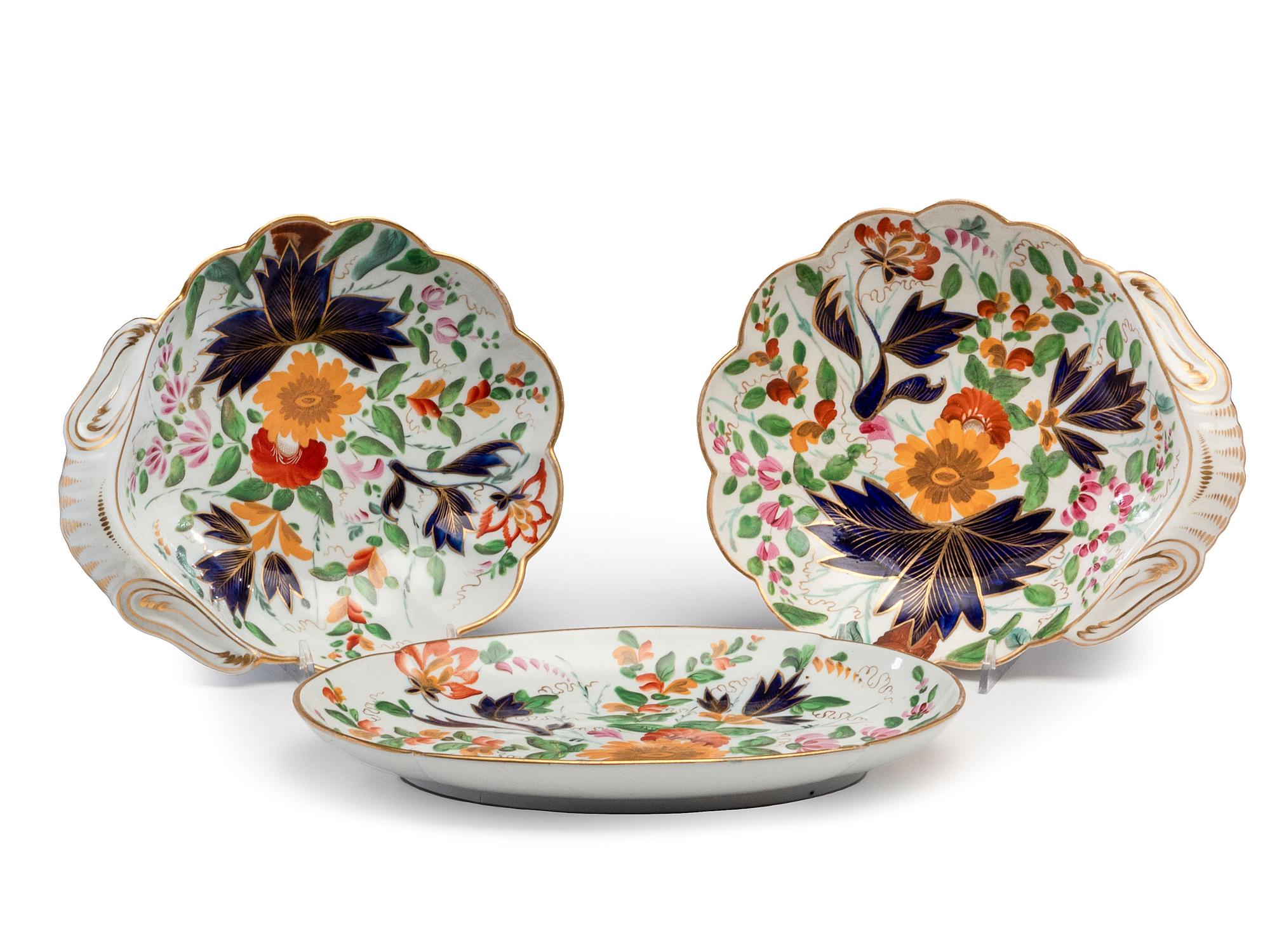 Four Coalport Porcelain Serving Articles