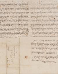 THOMPSON, OAKS. Two autogaphed letters to Oaks Thompson of North Hartford Maine, 1811 and 1817.