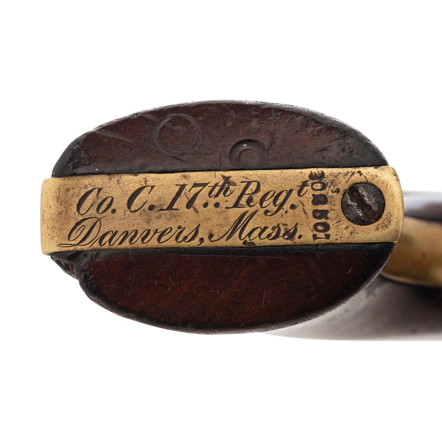 Colt Model 1849 Pocket Revolver Inscribed to Captain N.P. Fuller 17th Massachusetts Infantry and 2nd Massachusetts Heavy Artillery