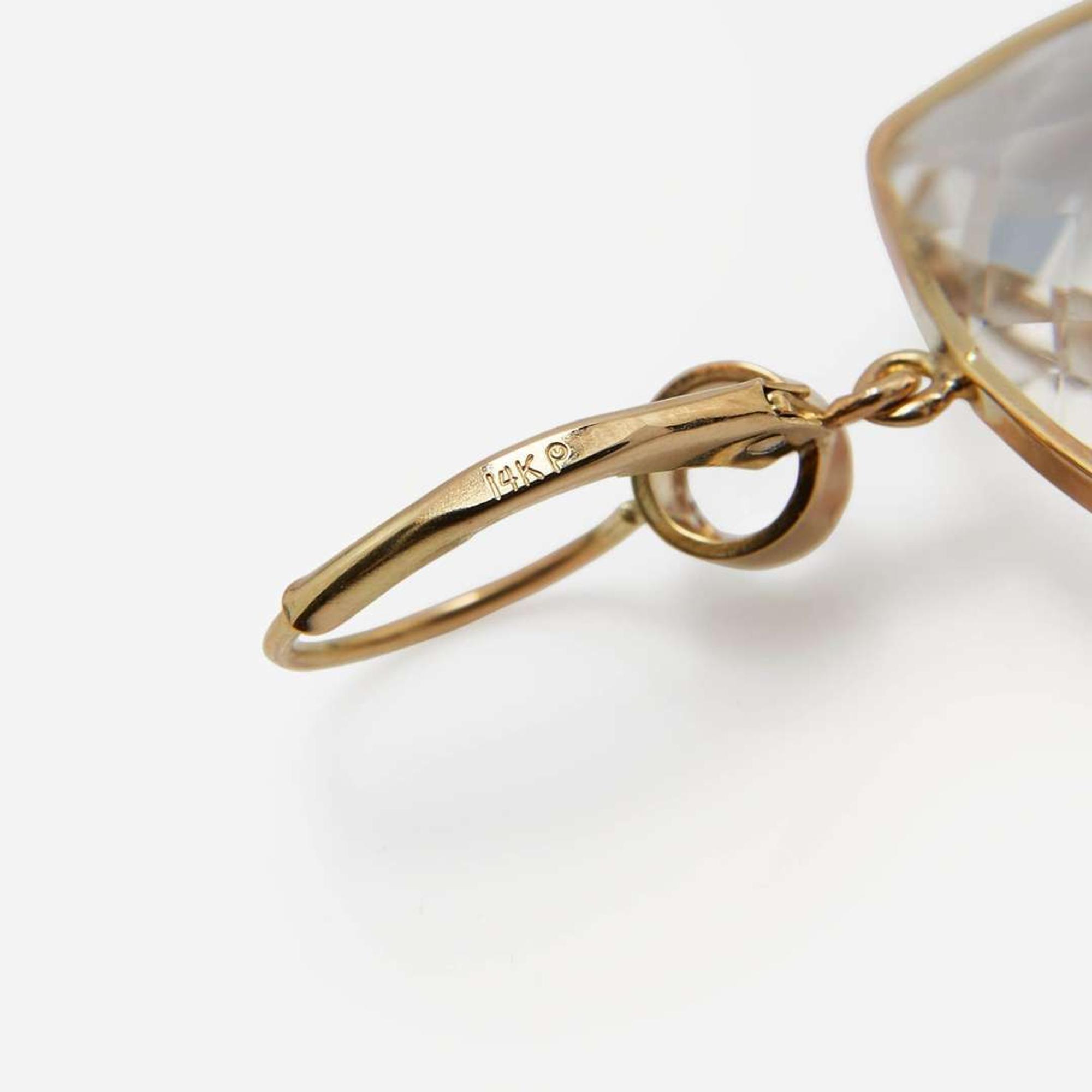A 14K Yellow Gold and Rock Crystal Suite