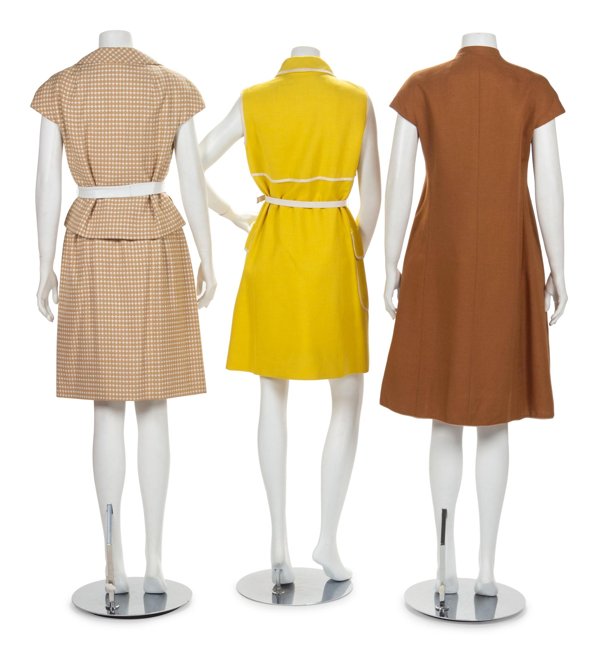 Three Geoffrey Beene Dresses, 1960-70s