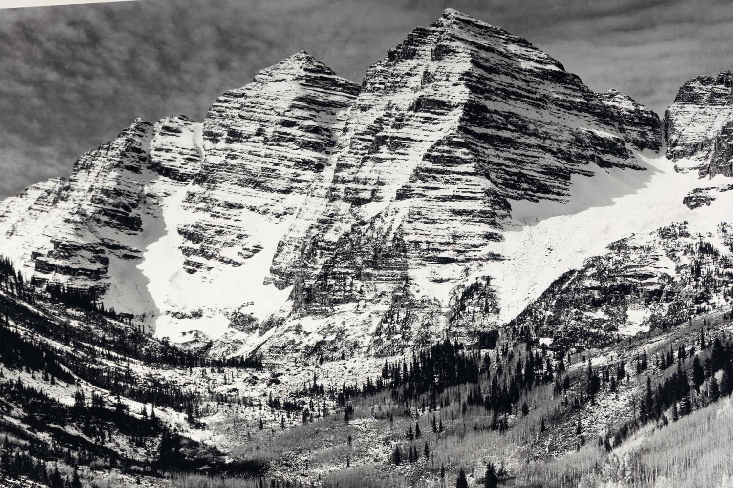 Ansel Adams (1902-1984) Maroon Bells, Near Aspen, Colorado, 1951