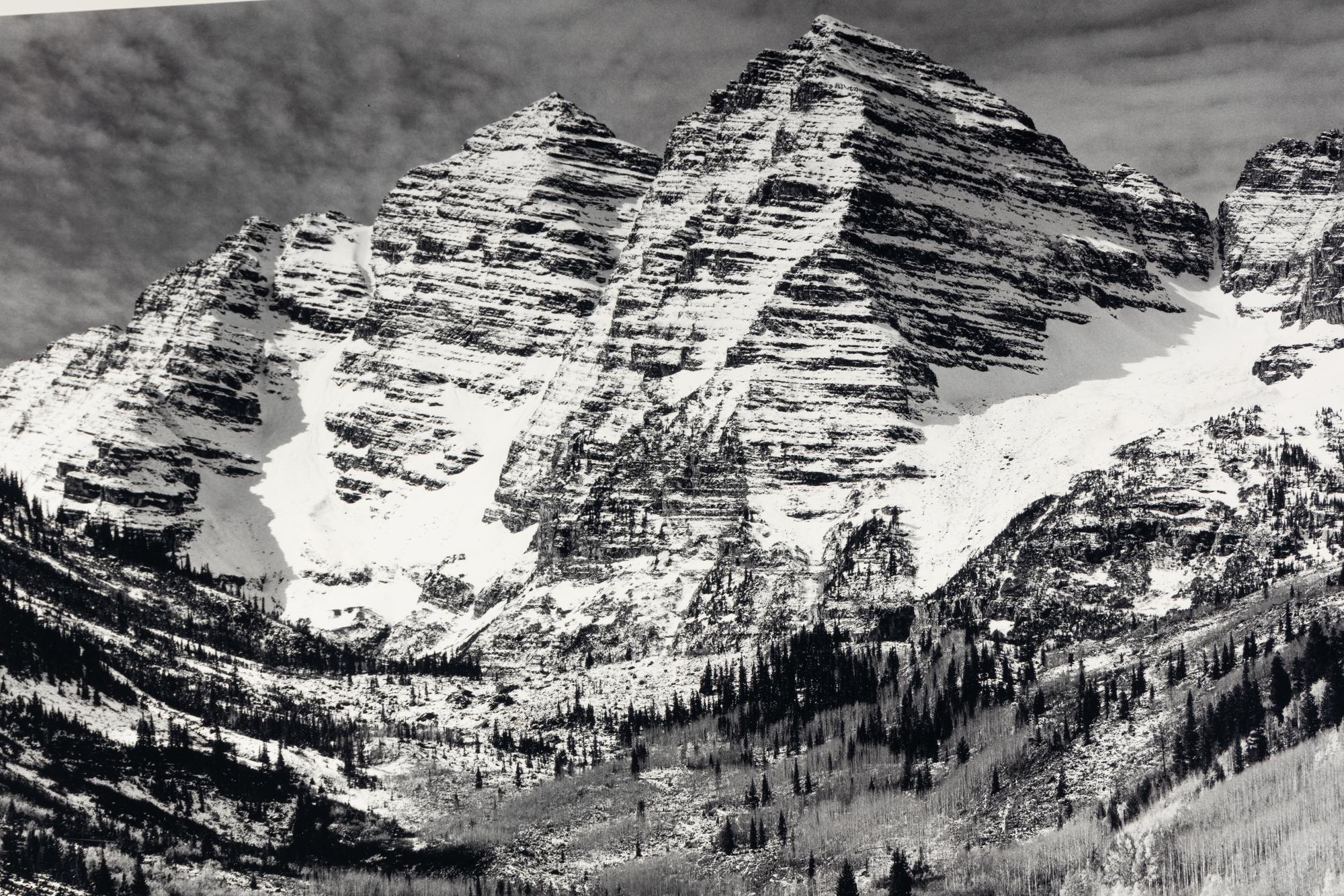 Ansel Adams (1902-1984) Maroon Bells, Near Aspen, Colorado, 1951